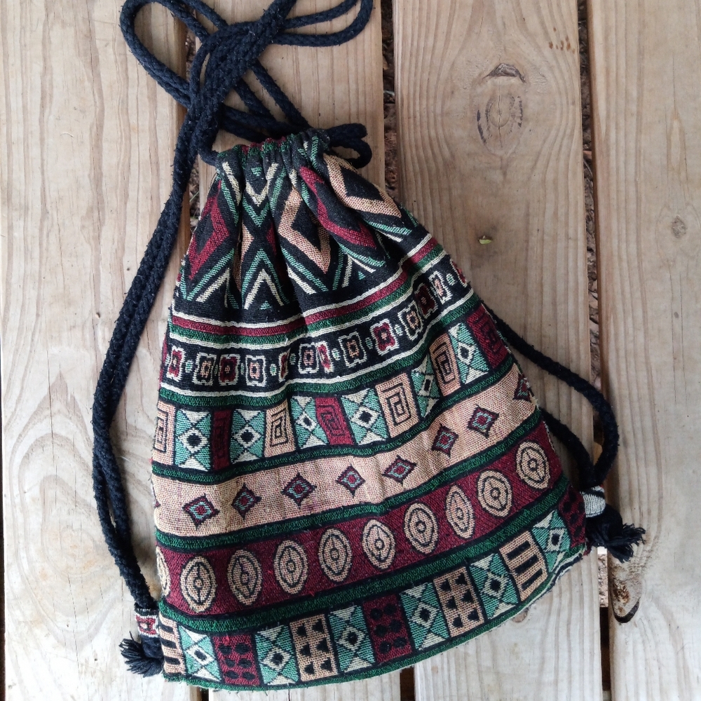 Boho Drawstring Backpack - Picture 5 of 7